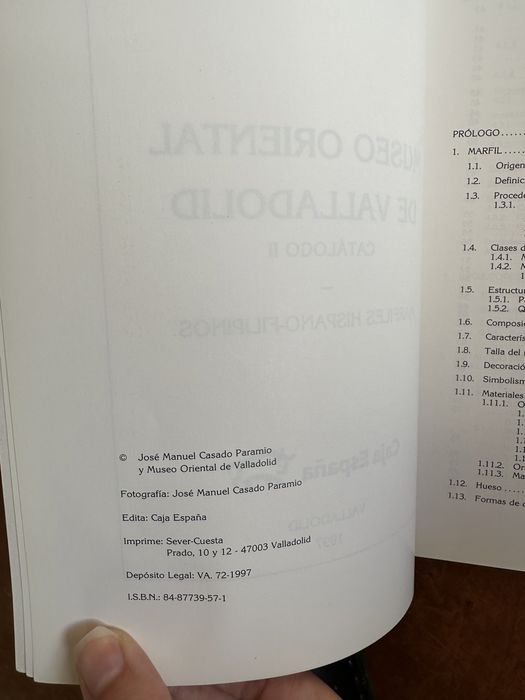 livro José Manuel Casado paramio - Museo oriental Valladolid - Marfiles Hispano-Filipinos