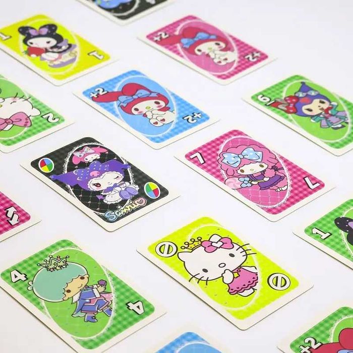 karty do gry w uno Hello Kitty Kuromi kolekcjonerskie 2x talia UNO