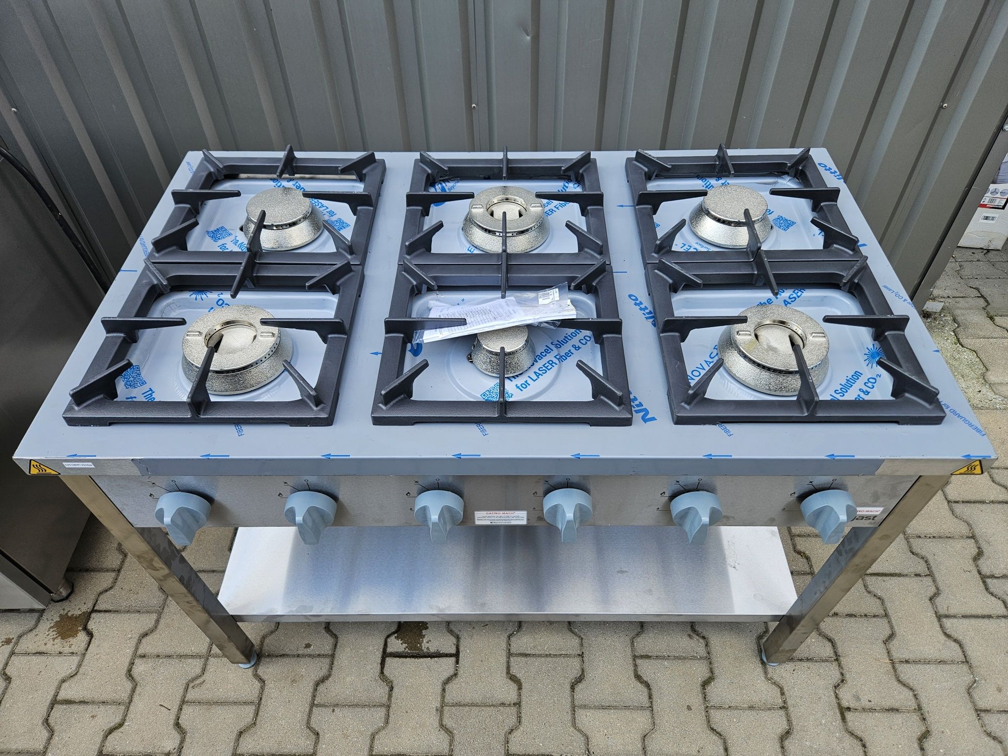 Kuchnia gazowa Stalgast 36 kW 6 palników