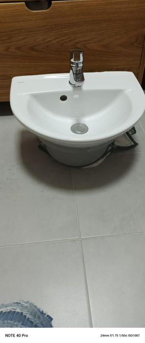 Cersanit umywalka łazienkowa z baterią