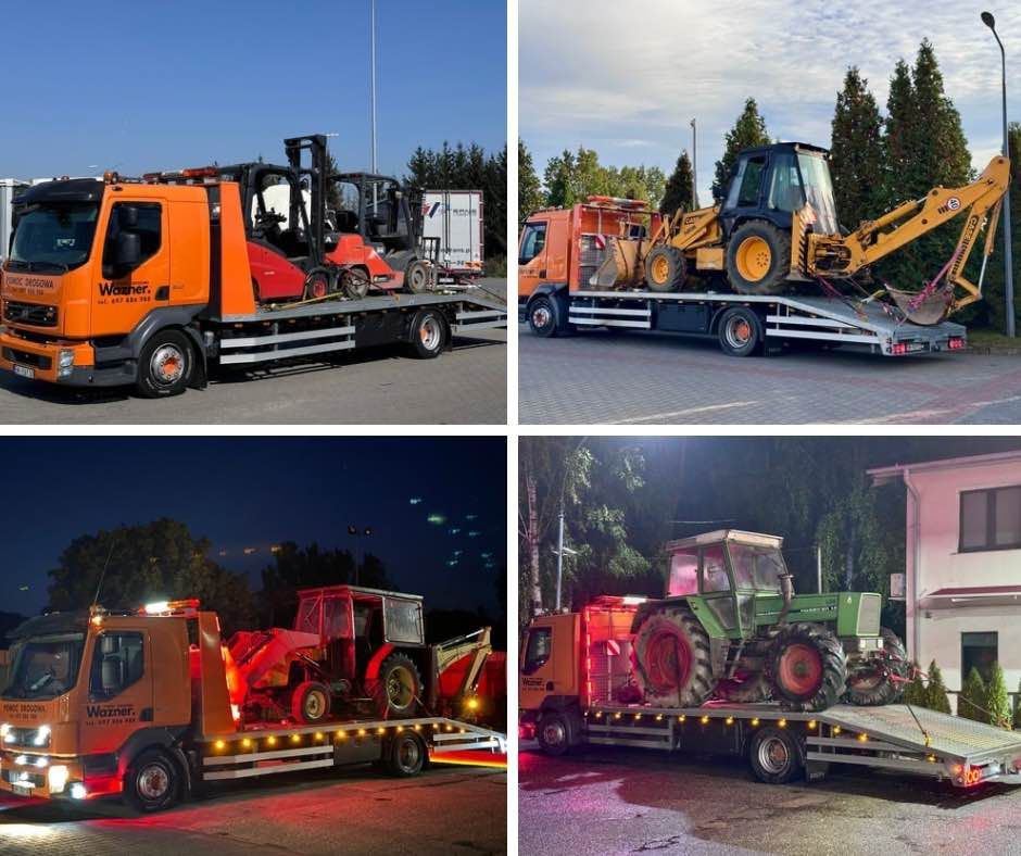 Laweta POMOC DROGOWA 24 Transport Traktorów, Przyczep,Samochodów