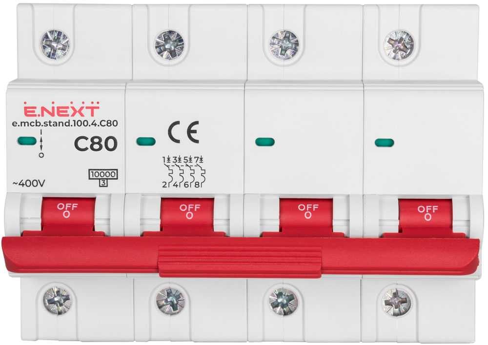 Wyłącznik nadprądowy STANDARD C80 4p 80A 10kA