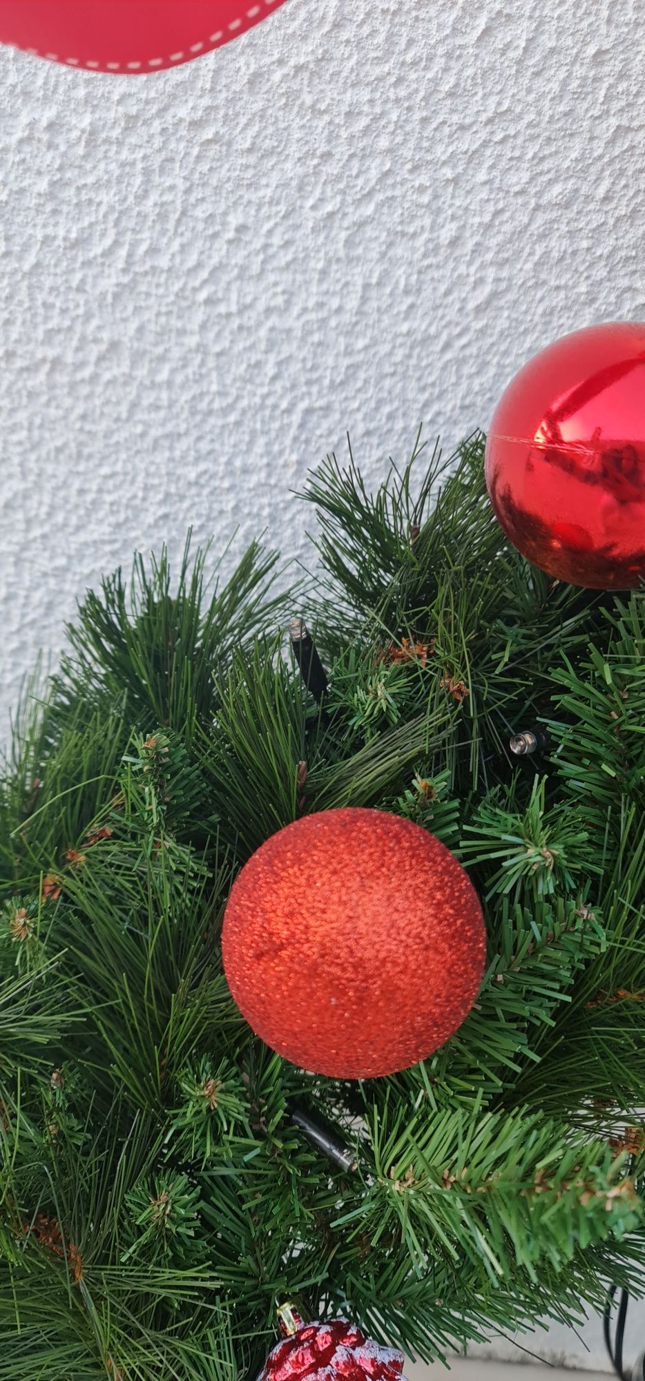 Coroa de Natal iluminada 70cm