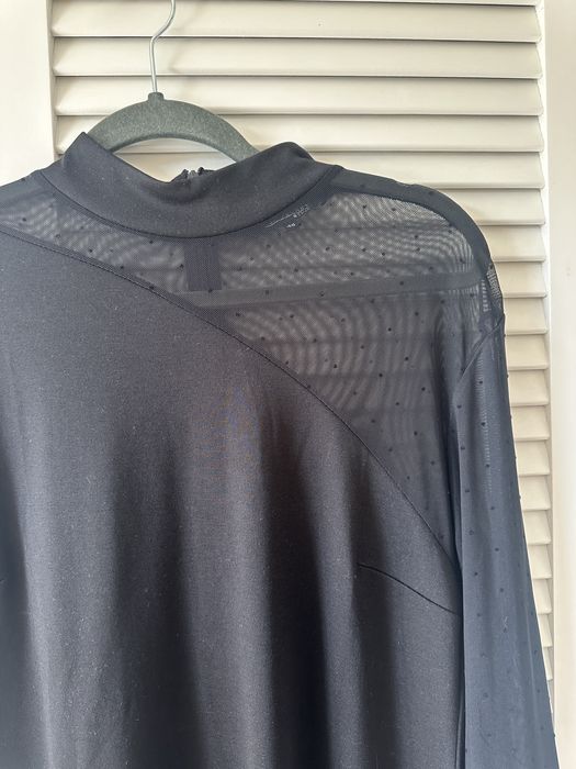 Top Secret sukienka cxarna z tiulem na okazje do pracy