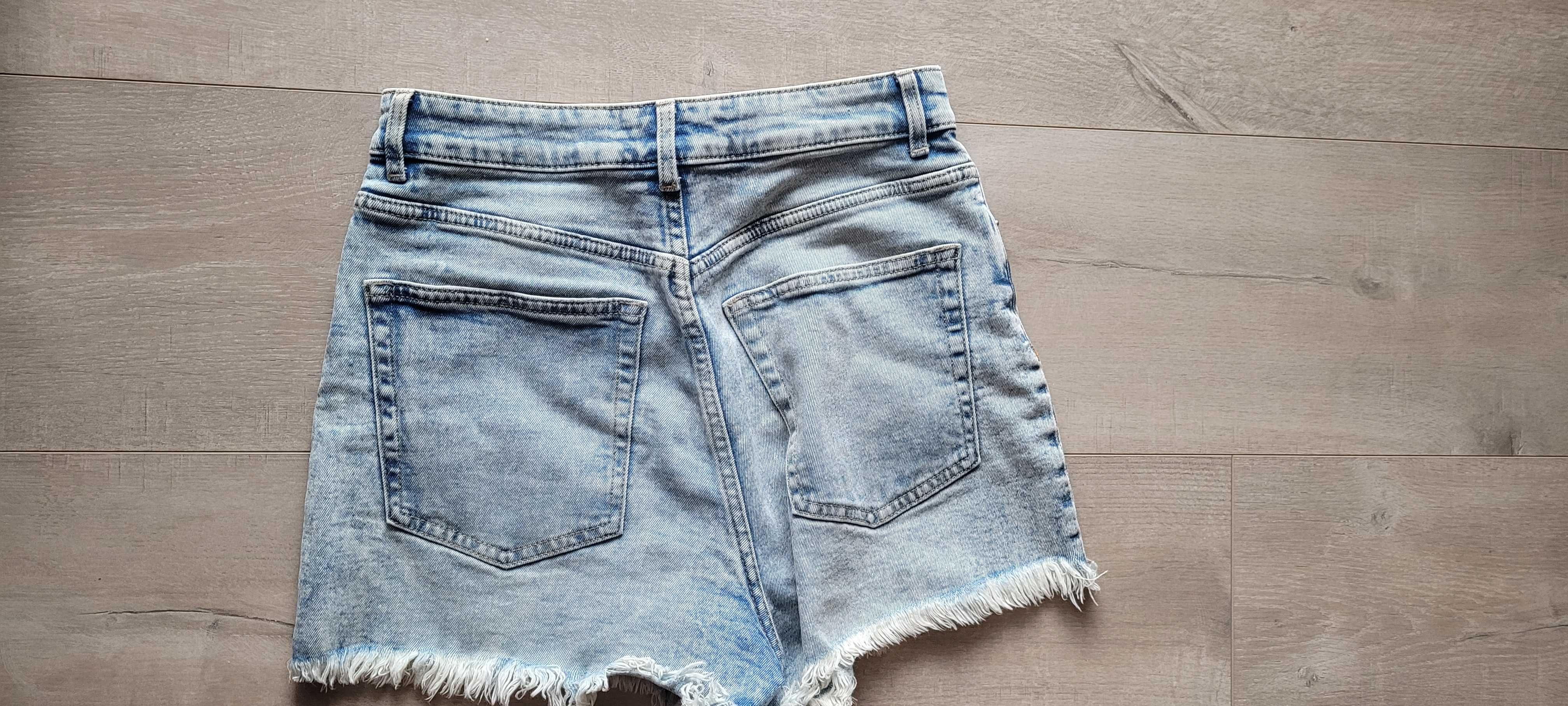 Krótkie spodenki jeans damskie H&M rozmiar 36