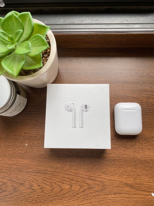 Apple AirPods 1gen. + oryginalne etui ładujące + pudełko + case/GRATIS