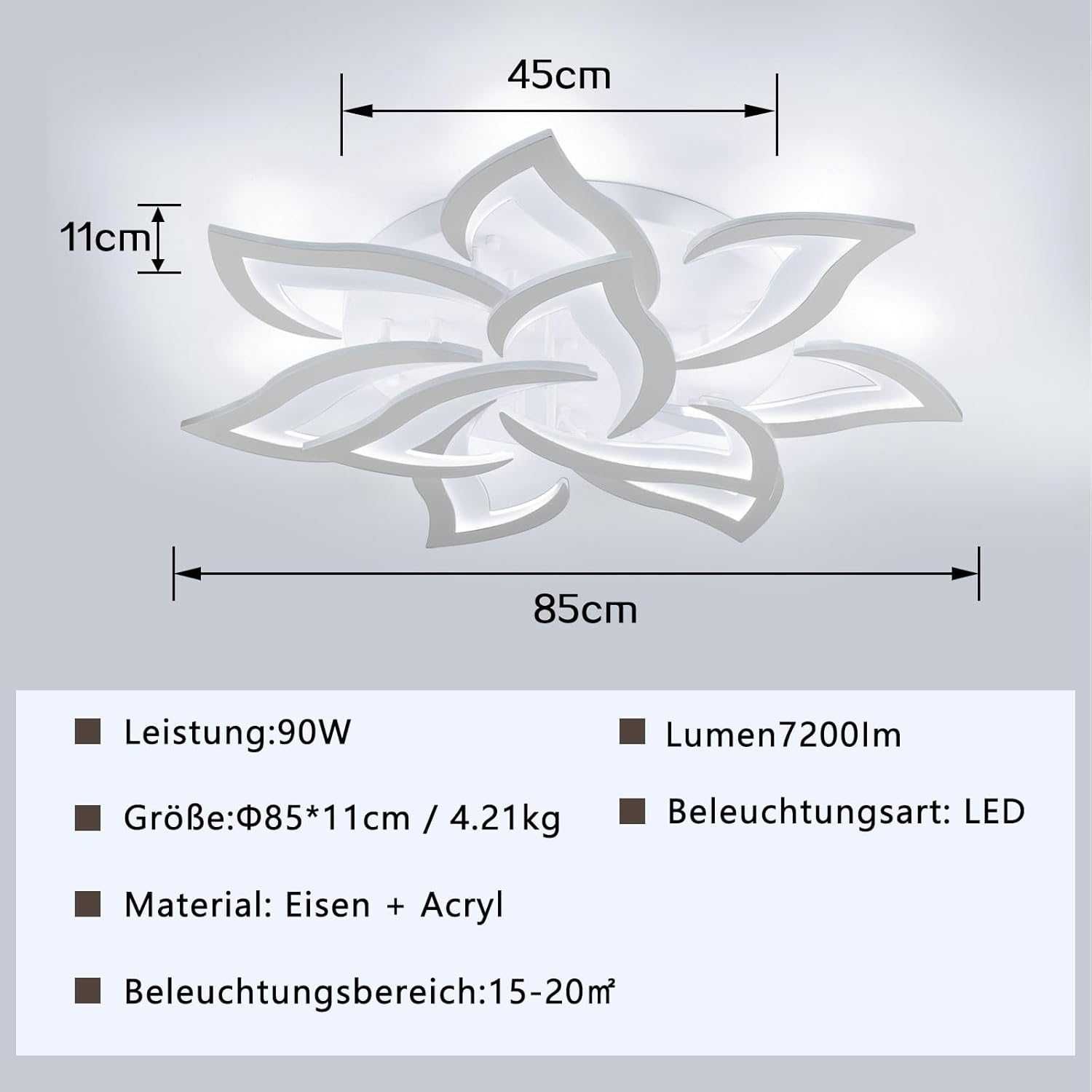 BAYHT Inteligentna lampa sufitowa LED