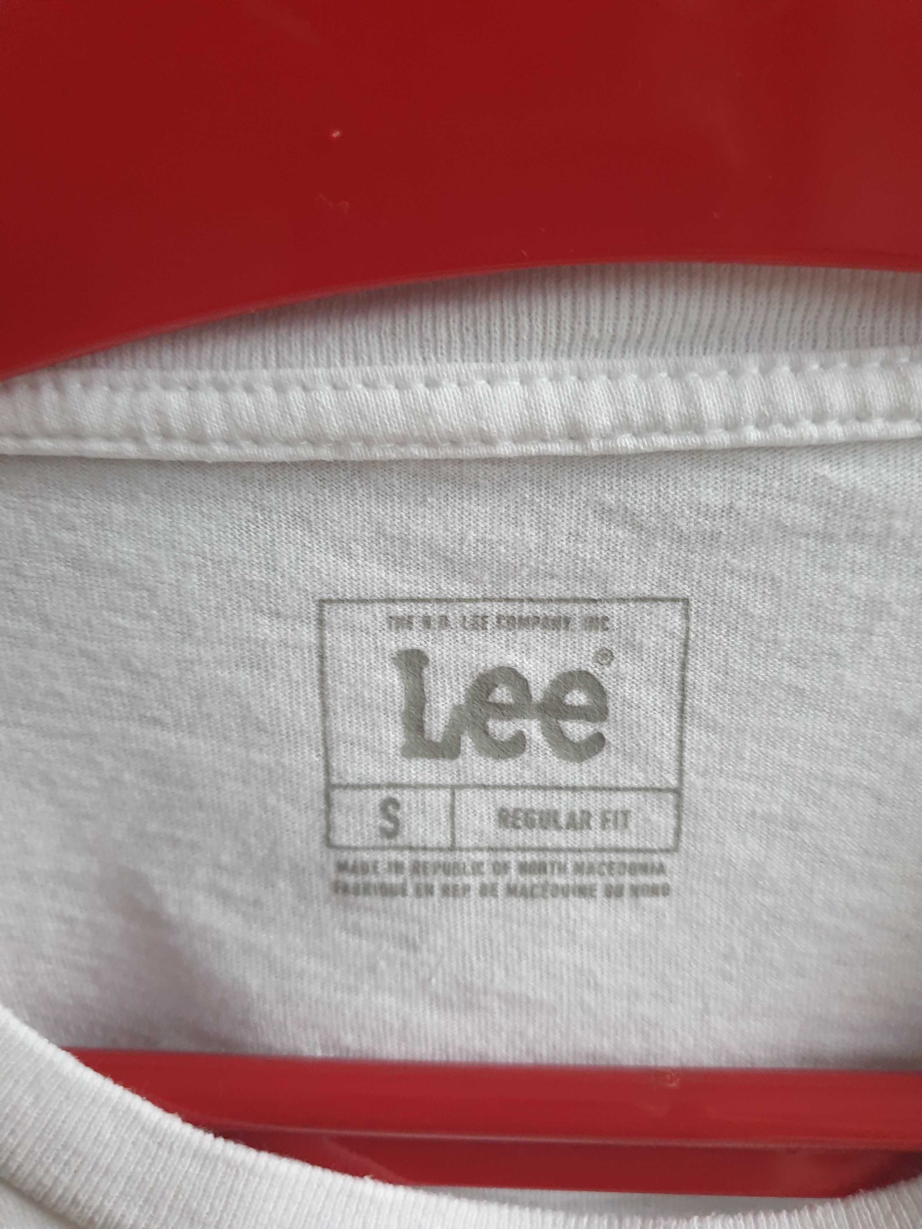 Koszulka t-shirt biała hokejowa S Lee