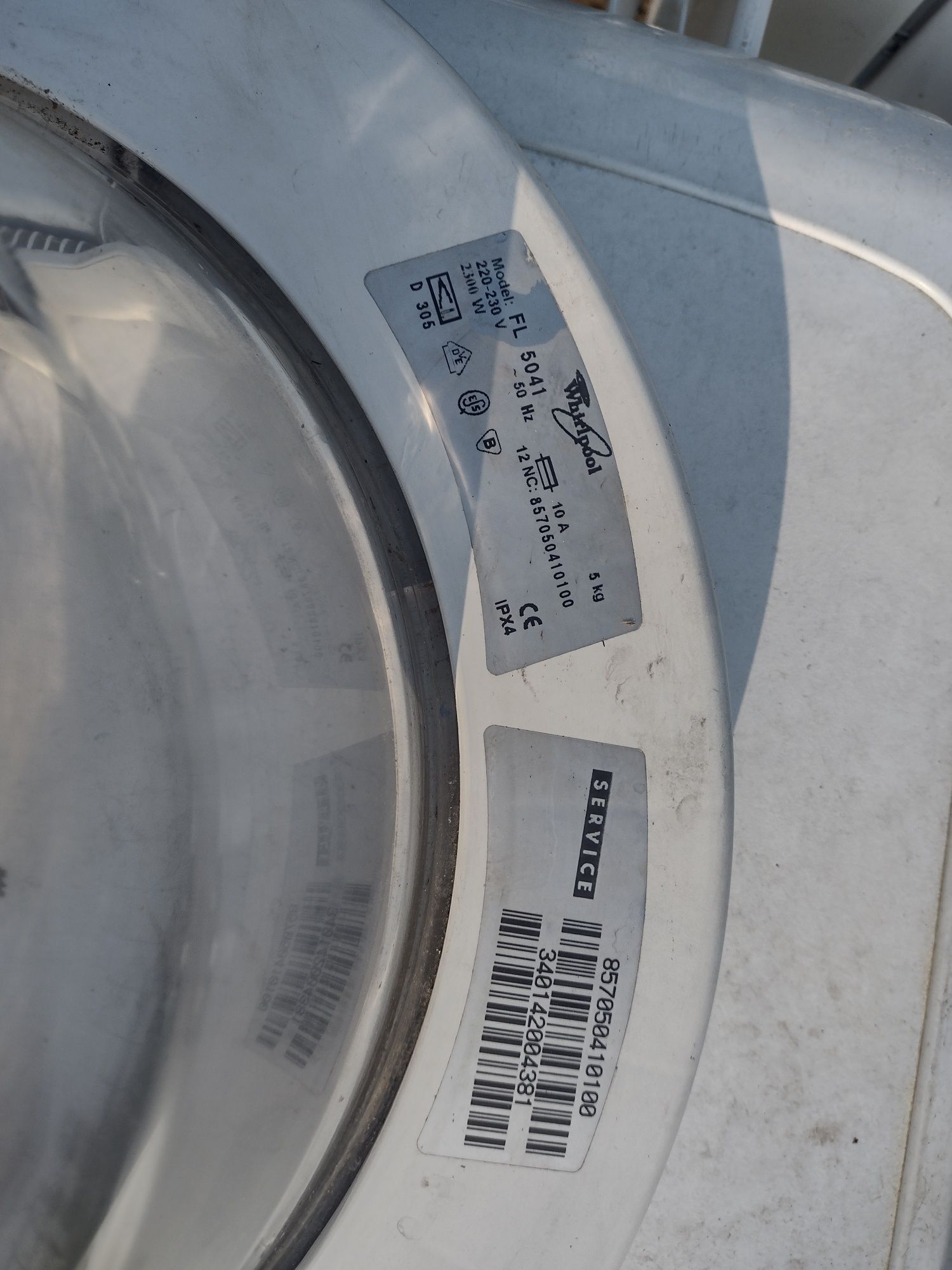 Drzwiczki pralki Whirlpool FL5041 , fartuch gumowy do pralki Whirlpool