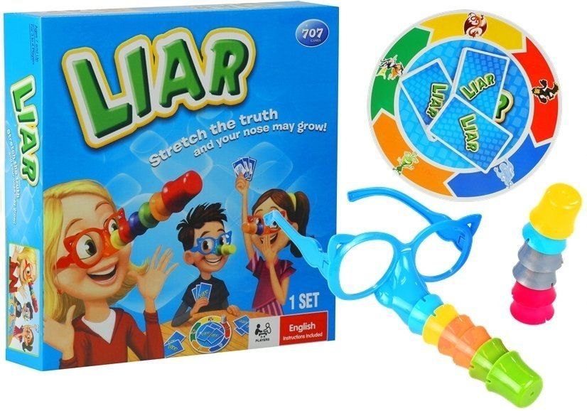 Gra Rodzinna Kłamczuch + Okulary z Noskiem