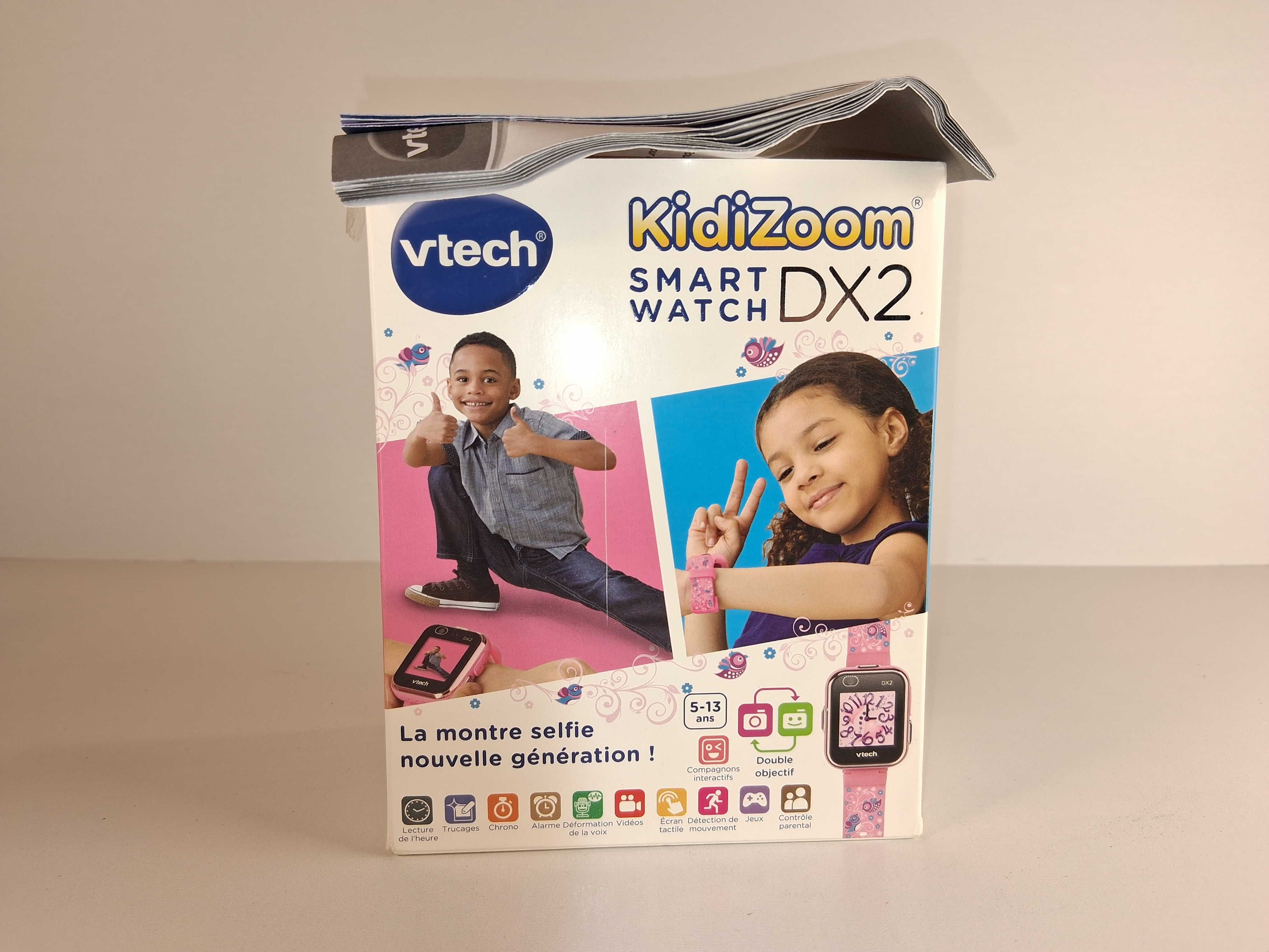 B019 Smartwatch Dla Dzieci VTech Kidizoom DX2 Różowy Zestaw