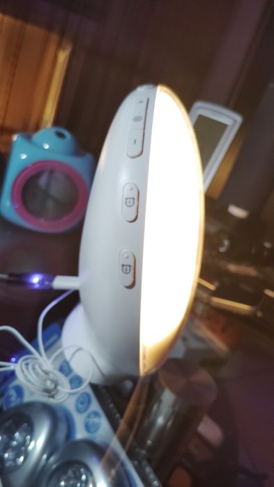 Budzik X2 lampa radio fm