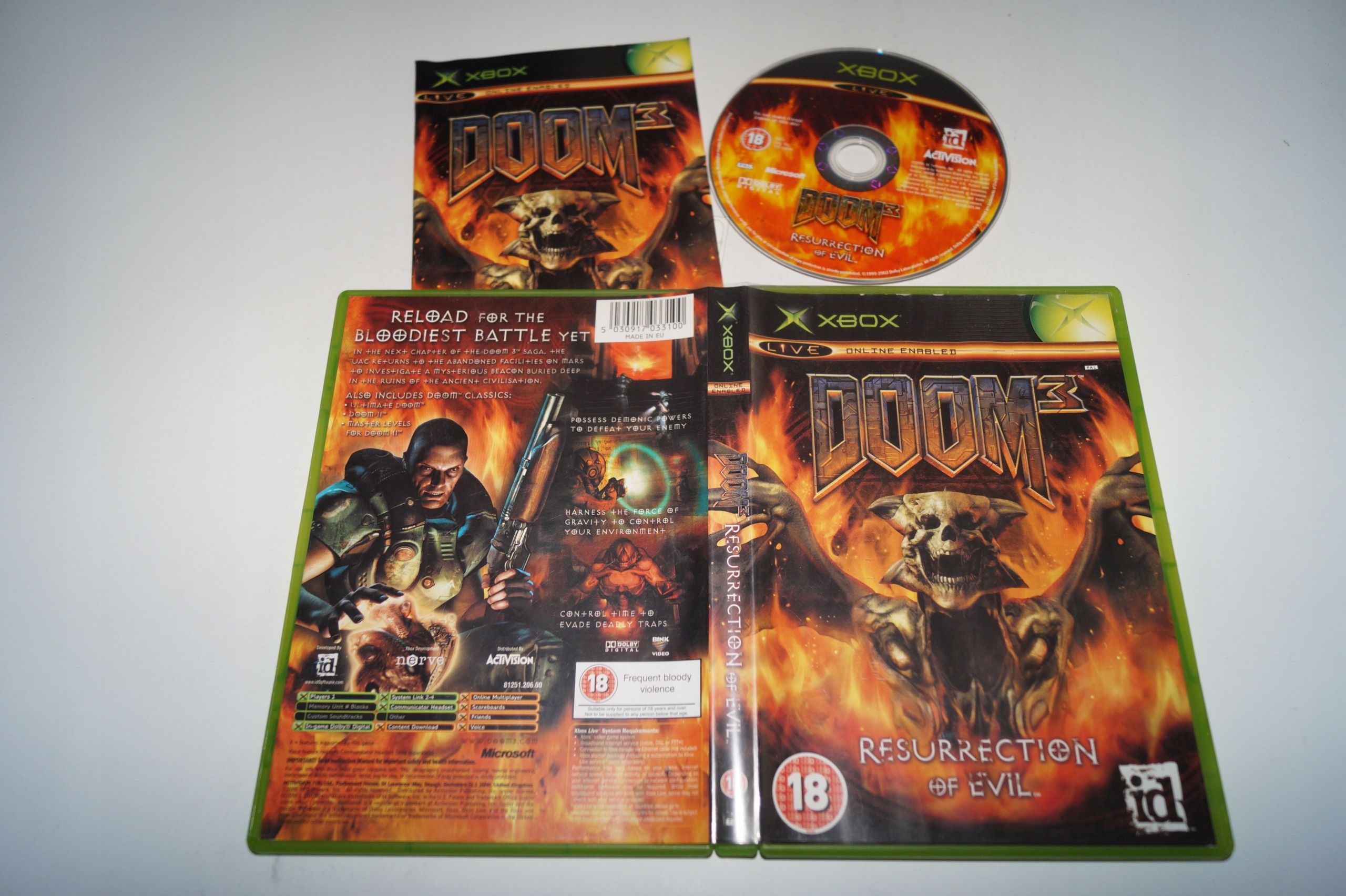 Gra Xbox Doom 3: Resurrection Of Evil Microsoft Xbox