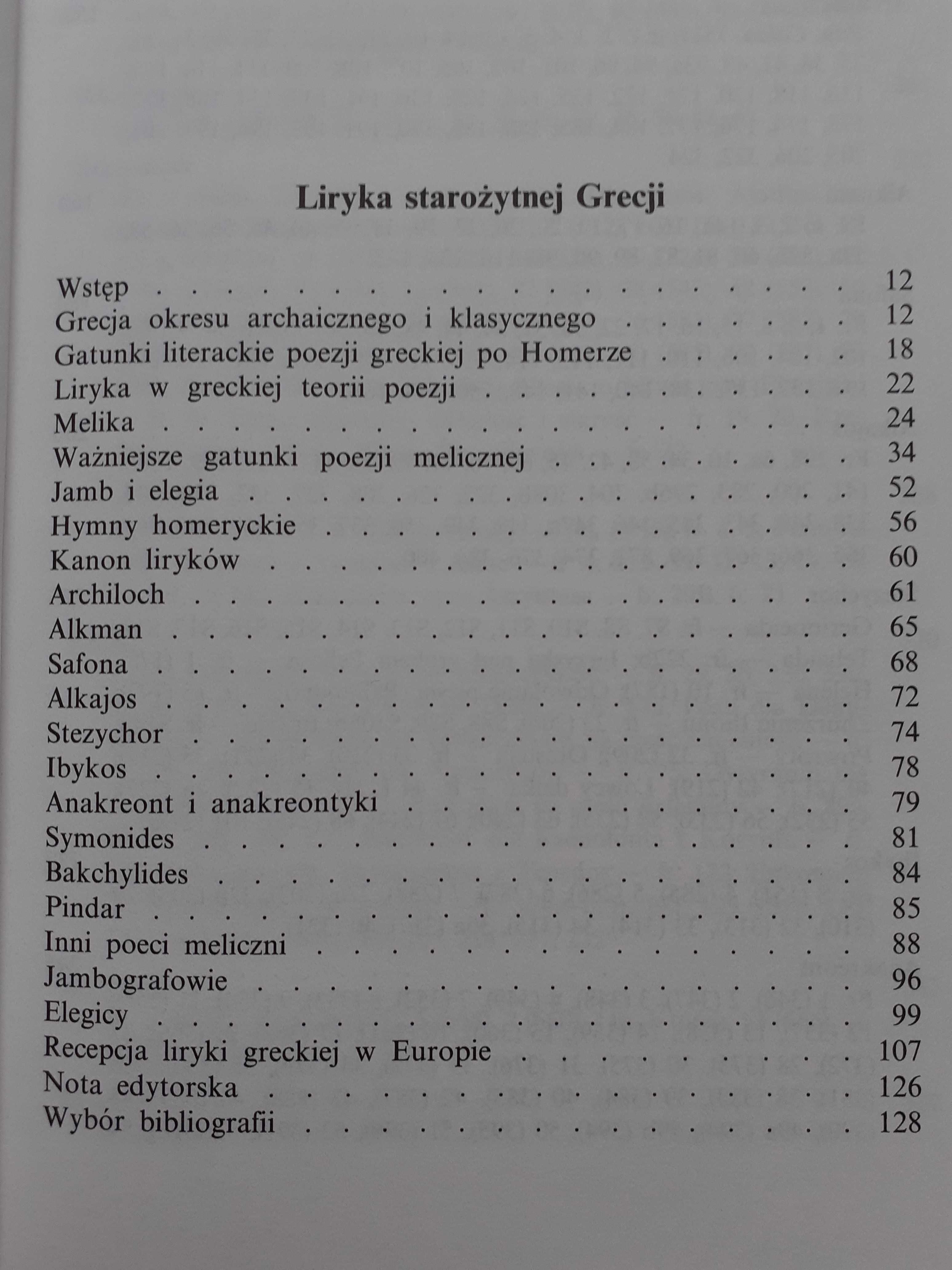 Liryka starożytnej Grecji  Jerzy Danielewicz