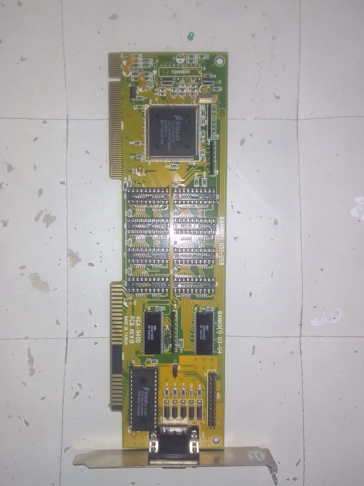 Retro karta graficzna VGA-9400 pcb rev:b