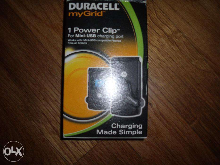 Duracell mygrid + power clip mini-usb