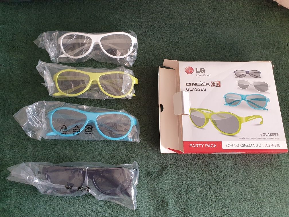 Okulary 3d LG 4 sztuki