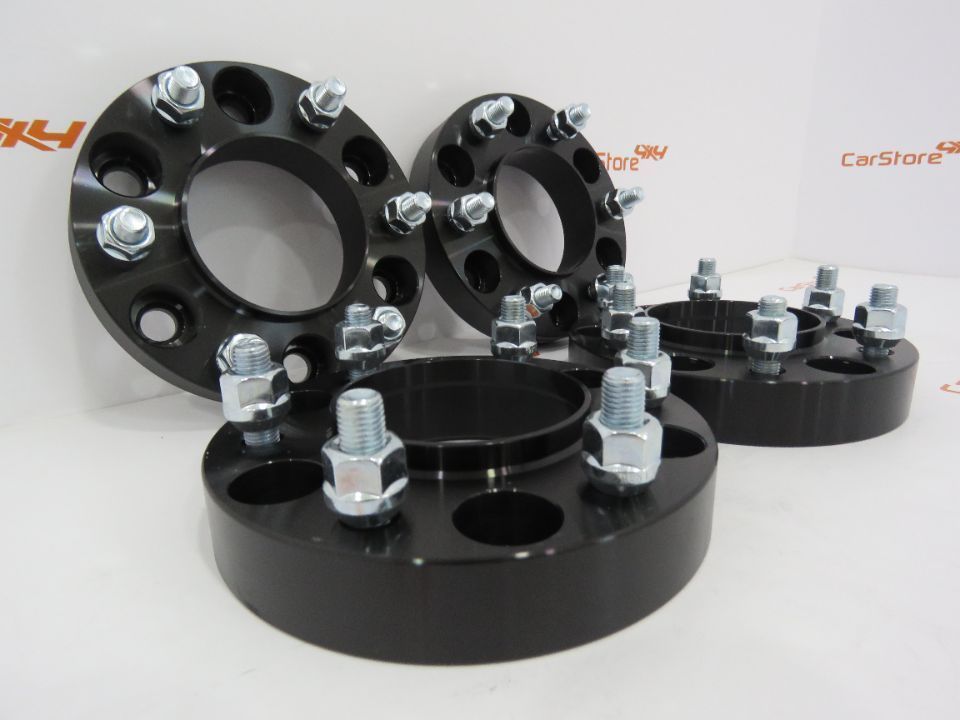 Espaçadores 4x4 30mm Ford Ranger Raptor 6x139.7 93.1 M12x1.5 Pretos