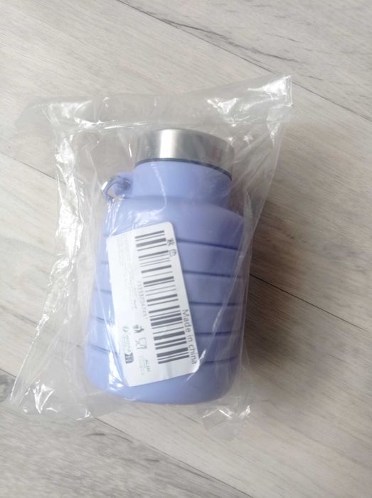 Składana silikonowa butelka na wodę wielokrotnego użytku bez BPA