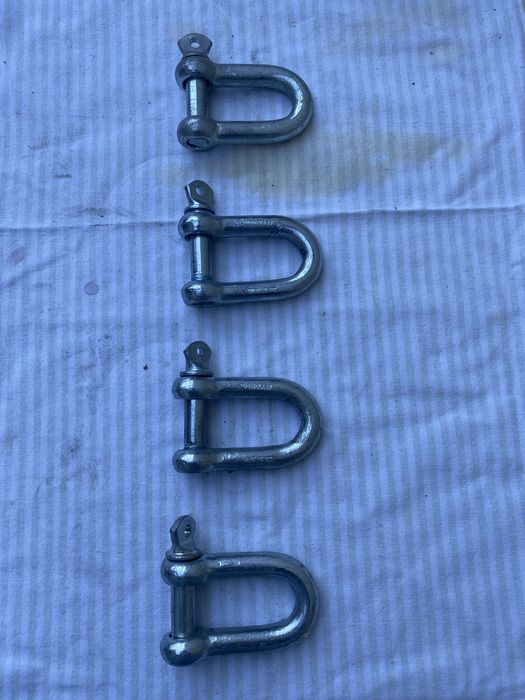 manilhas em U (D-shackles) galvanizadas