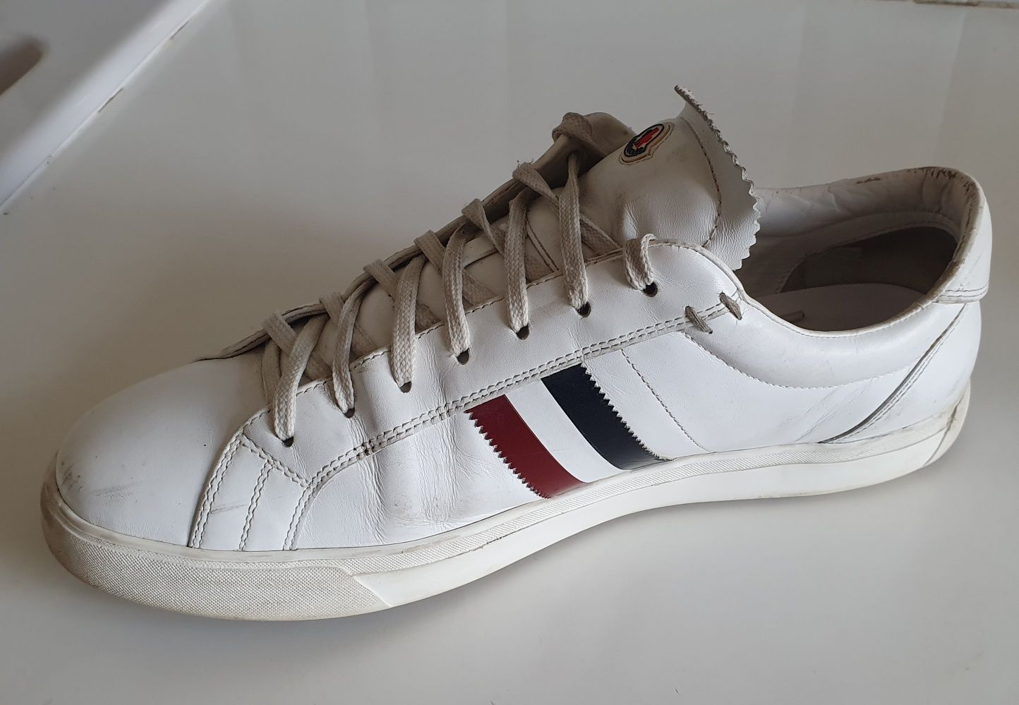 MONCLER roz. 45 skóra naturalna w całości  premium shoes