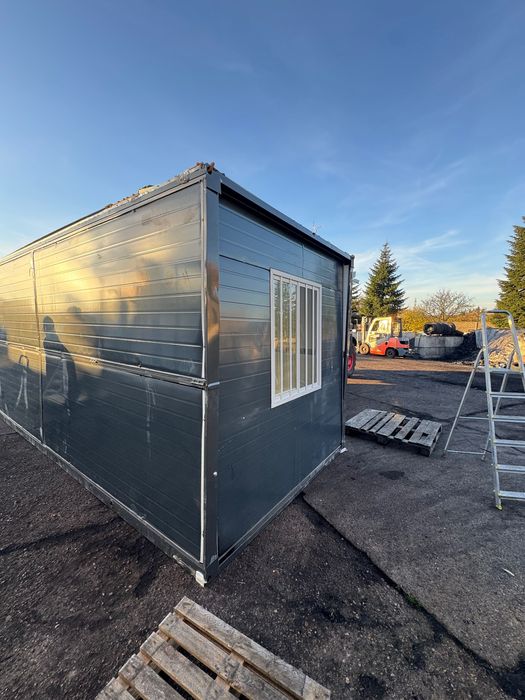 Kontener składany 5,8m x 2,50 m lekko uszkodzony grafit magazynowy