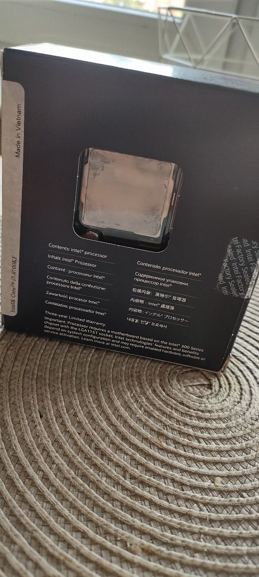 Procesor Intel core i7 9700kf używany