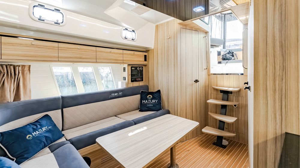 Czarter jacht motorowy houseboat Stillo 30 wynajem Mazury Giżycko