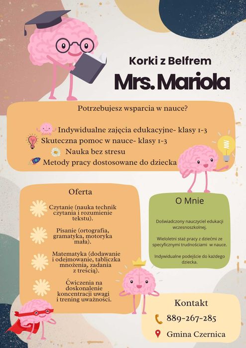 Korepetycje dla klas 1-3