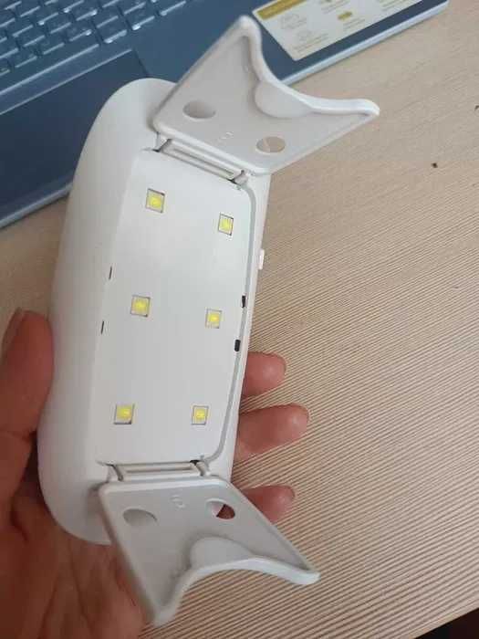 Компактна лампа UV/LED SUN mini для сушіння нігтів на USB, 6 Вт таймер