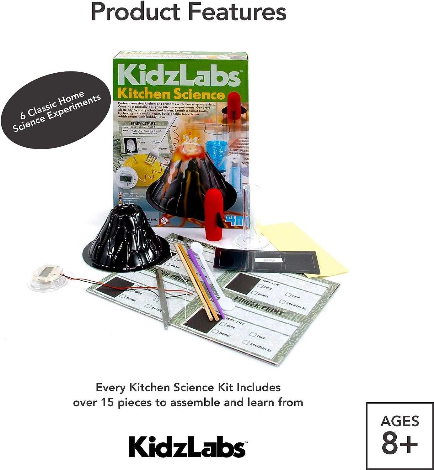 Набор для опытов 6 в 1 Эксперименты на кухне 4M Kitchen Science Kit