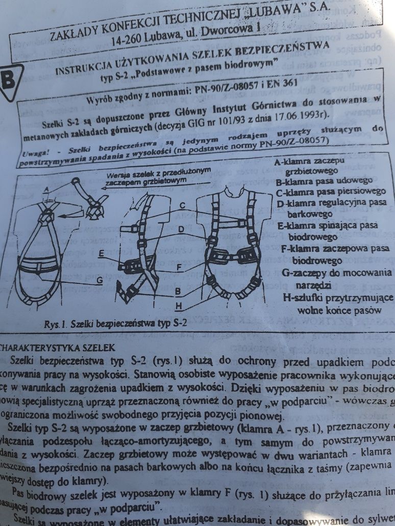 Szelki bezpieczeństwa