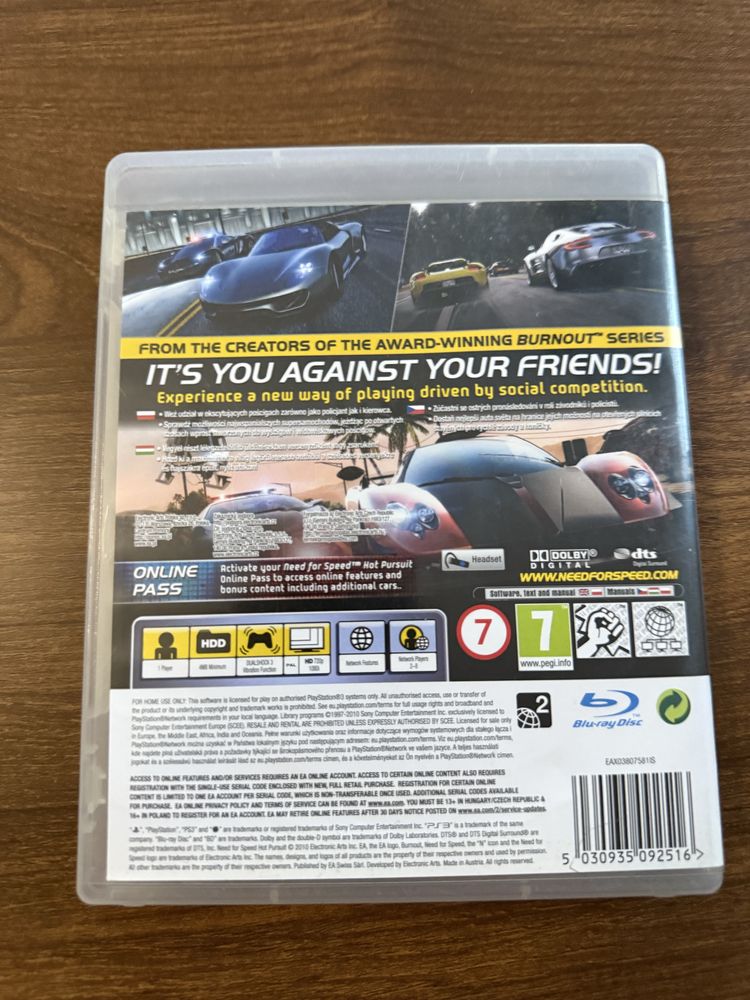 Need for speed Hot Pursuit Playstation 3