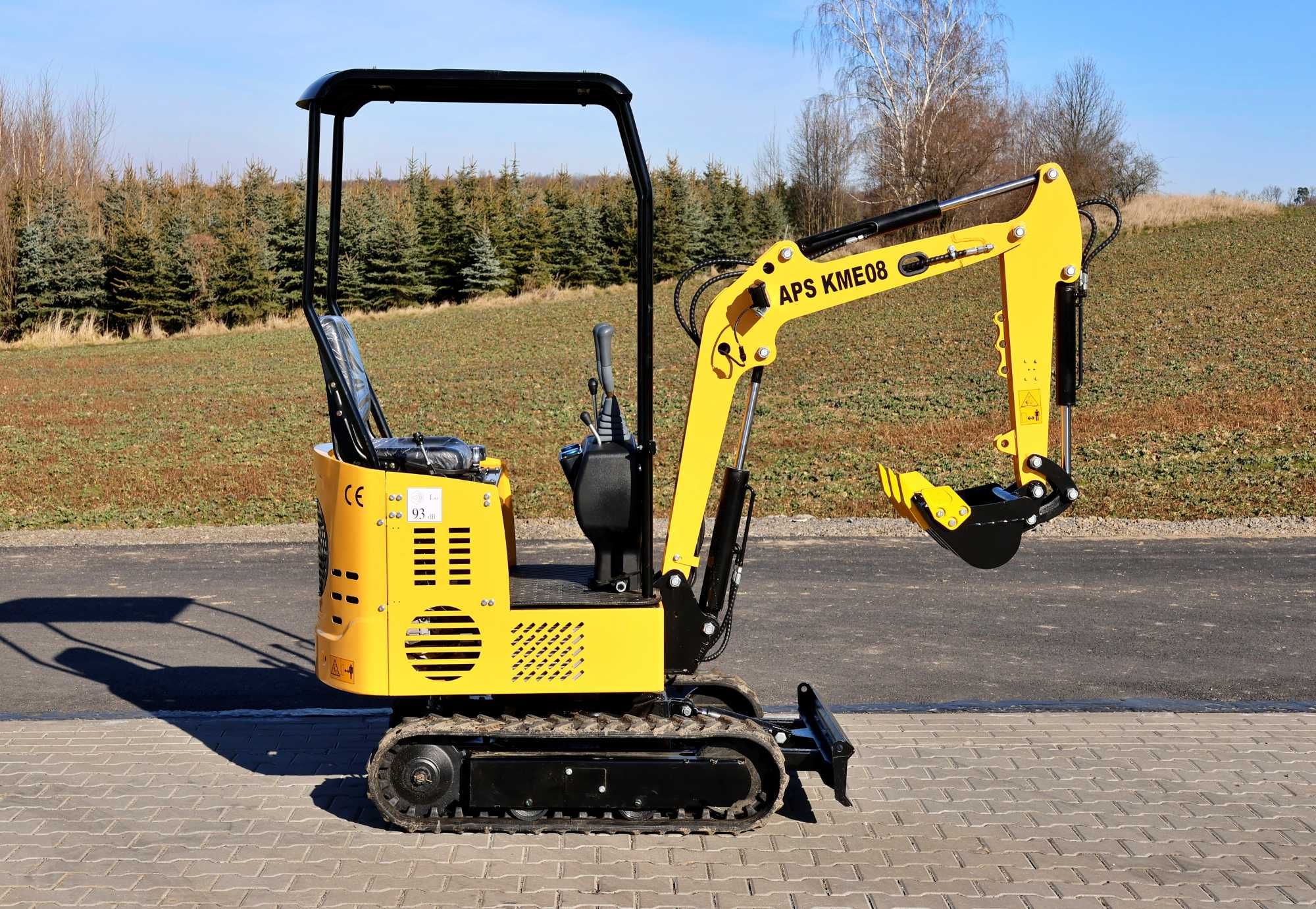 Minikoparka gąsienicowa APS KME08 NOWA 2025, 800 kg łyżka 40 cm