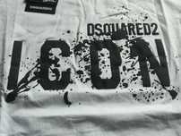 Icon dsquared2 nowa biała t-shirt męski rozmiar M biała