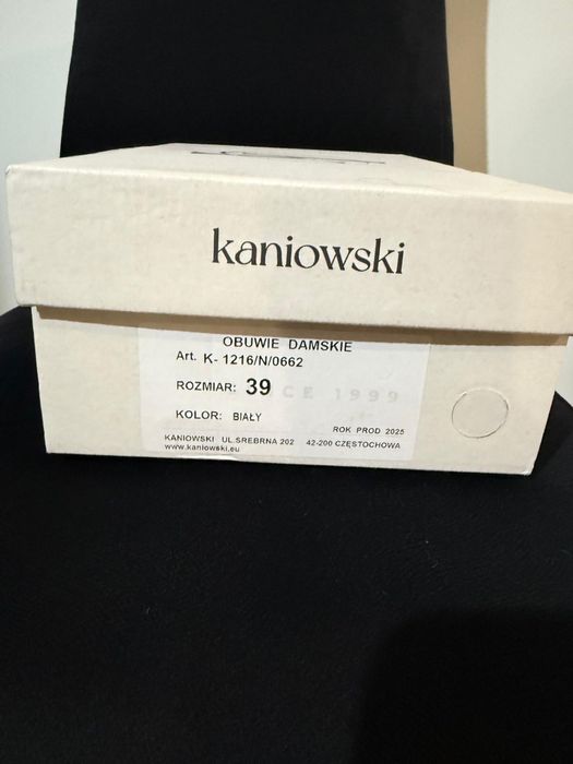 Sandałki srebrno białe ślubne kaniowski rozmiar 39