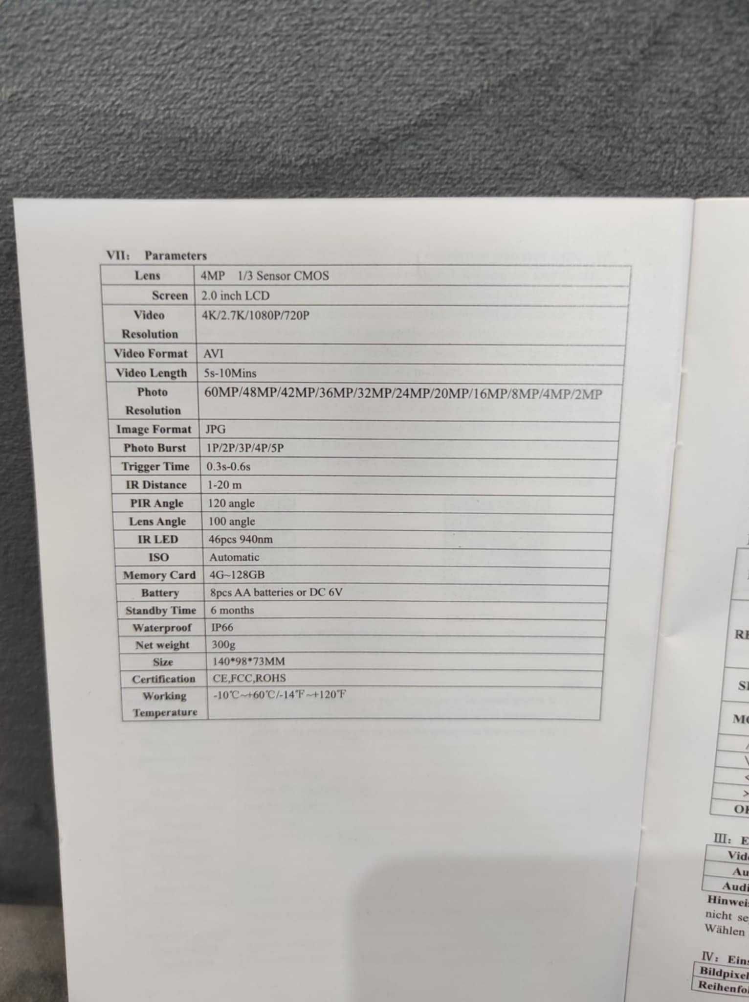 Kamera leśna fotopułapka 4MP z wyświetlaczem 2cale. Menu polskie