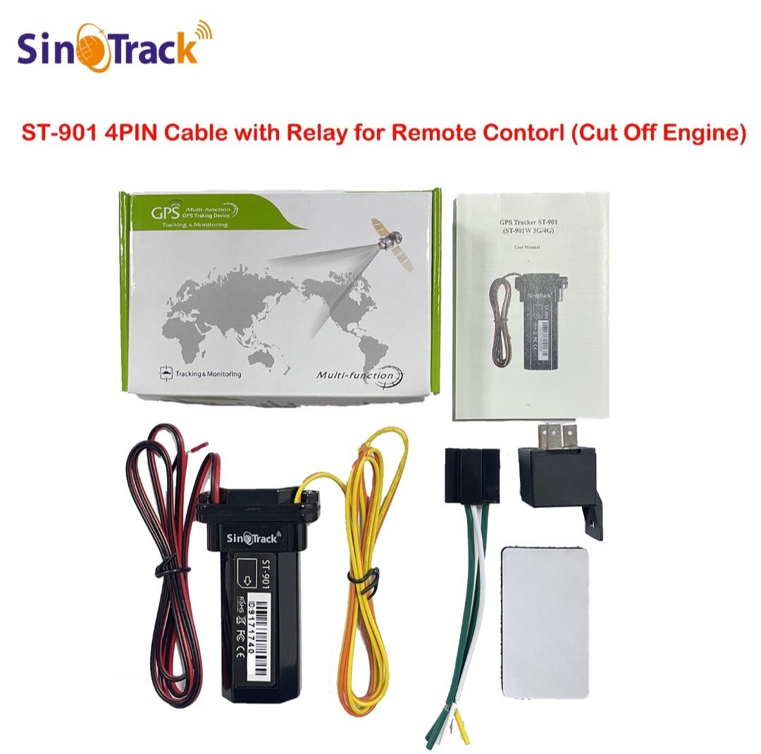 (НОВЫЙ) Автомобильный GPS Трекер SinoTrack ST-901 + Батарея + Реле