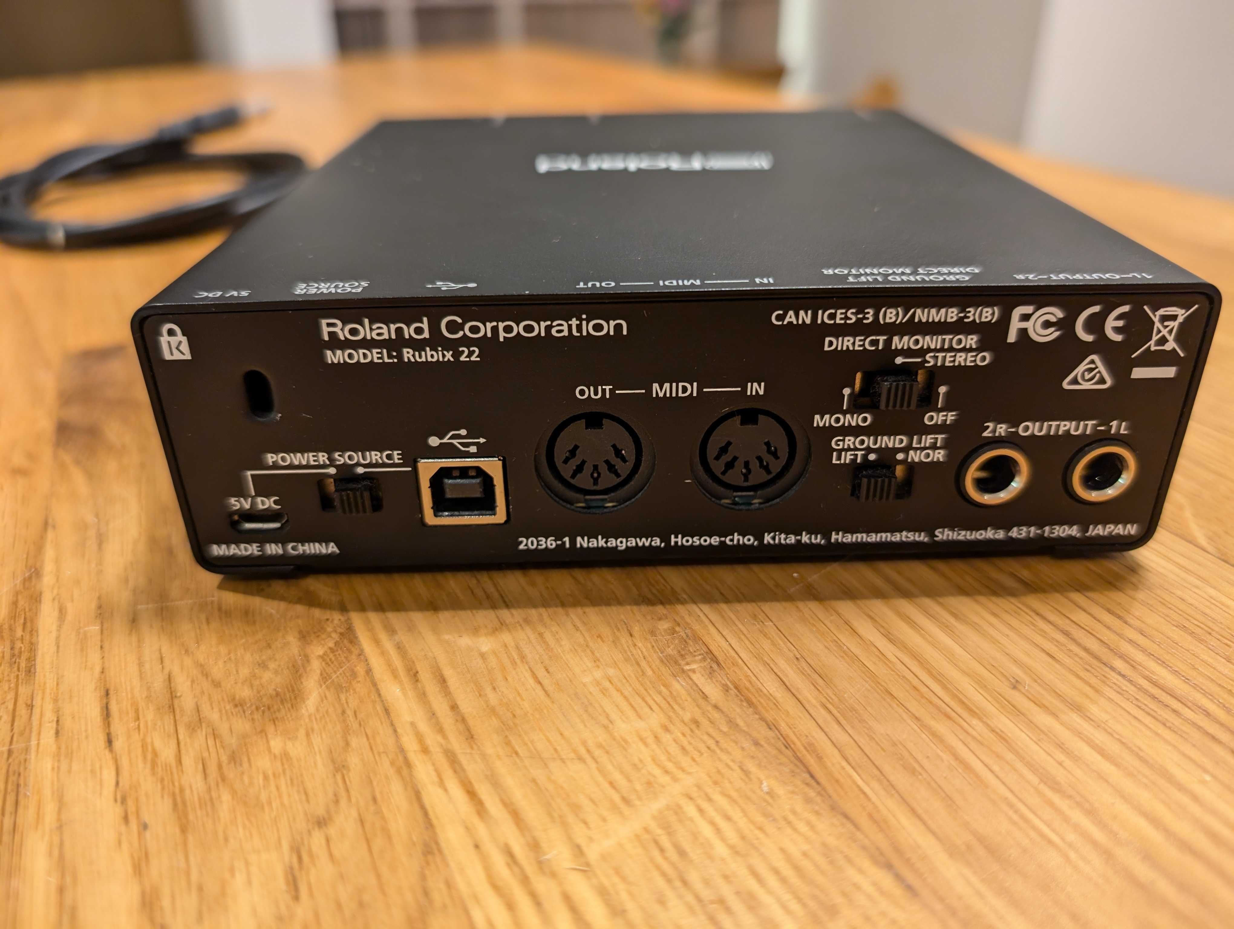 Interface audio Roland Rubix 22