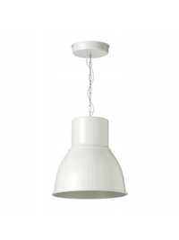 Biała lampa wisząca Ikea Hekar 38