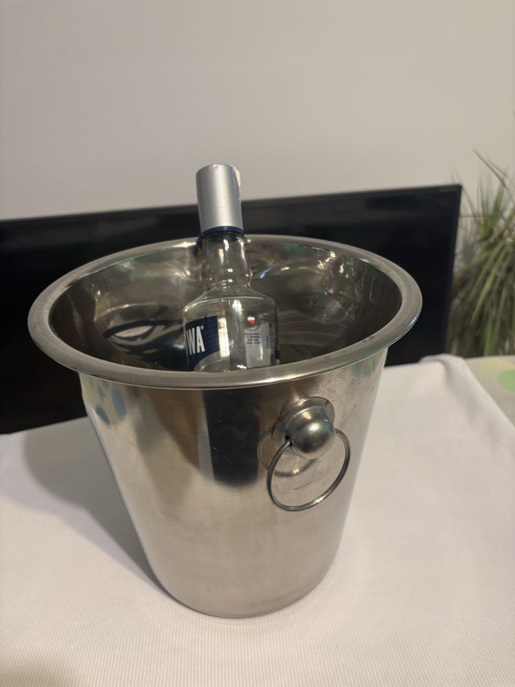 wiaderko na lód stalowe cooler