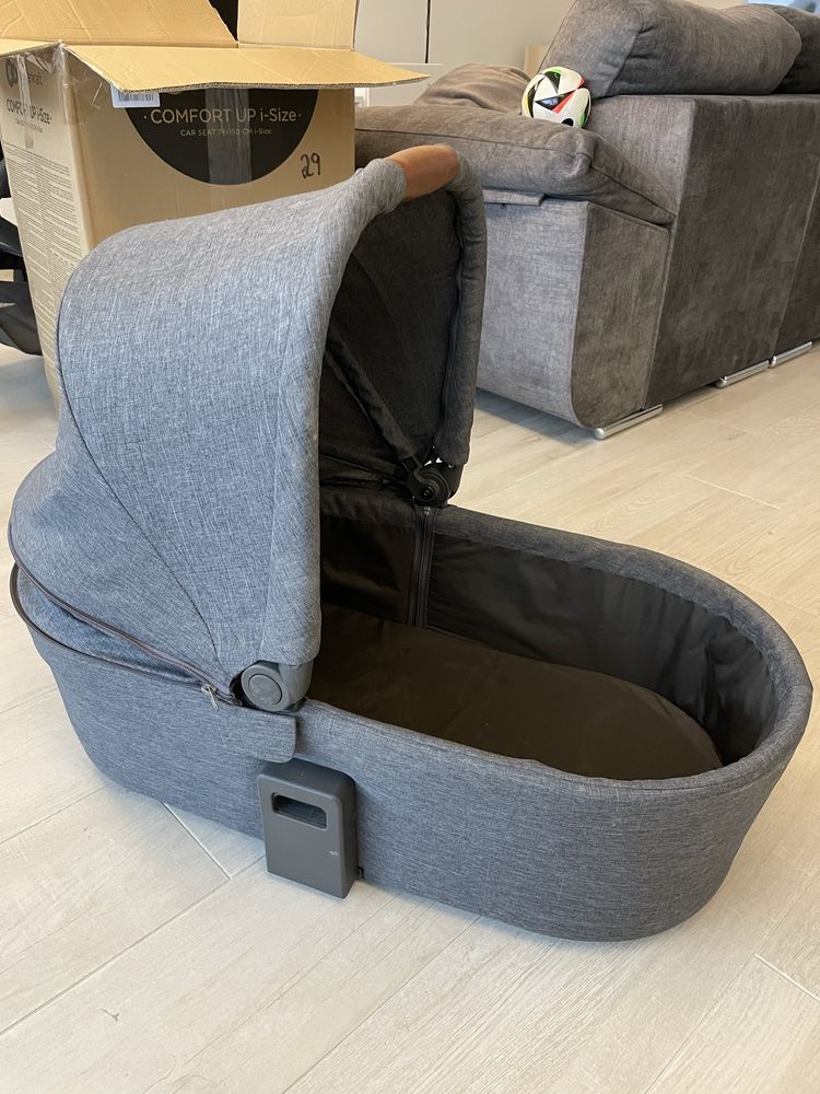 Conjunto infantil para bebê completo - carrinho, cadeirinha e cesto