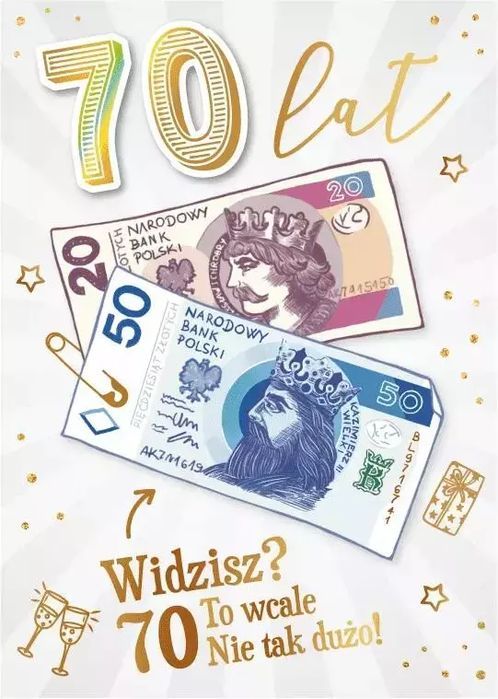Karnet Urodziny 70. Armin Style. Nowy Produkt
