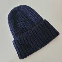 Czapka beanie-granat