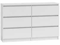 Duża Komoda 120 cm 6 szuflad MALWA M6 120 RÓŻNE KOLORY