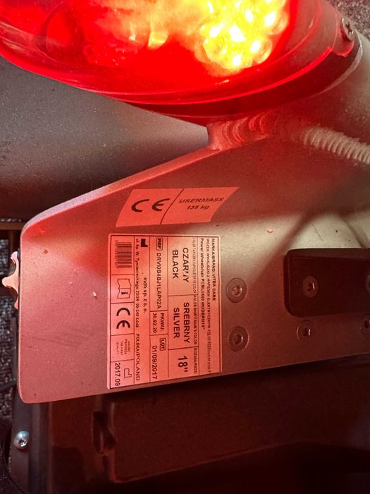 Wózek inwalidzki o napędzie elektrycznym MODERN Szary PCBL 1800 OKAZJA