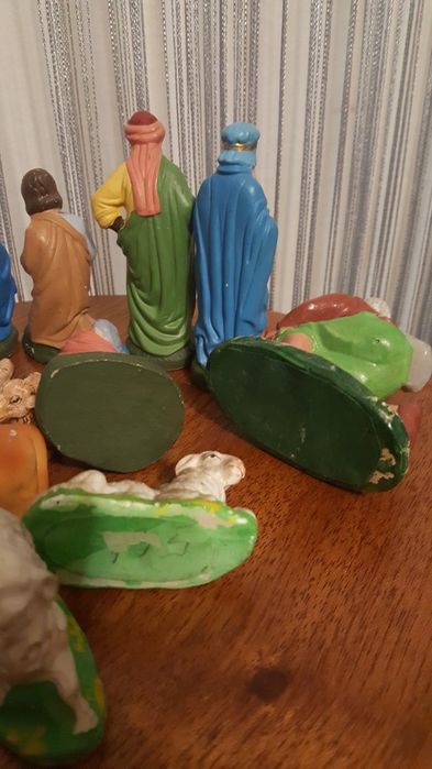 Szopka stare gipsowe figurki do szopki