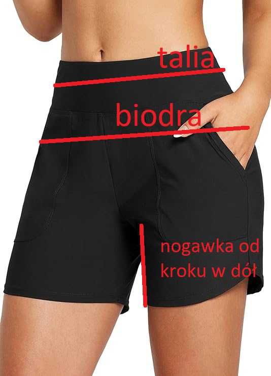 Nowe spodenki /szorty /kąpielowe /legginsy /S /BALEAF /granat /2361