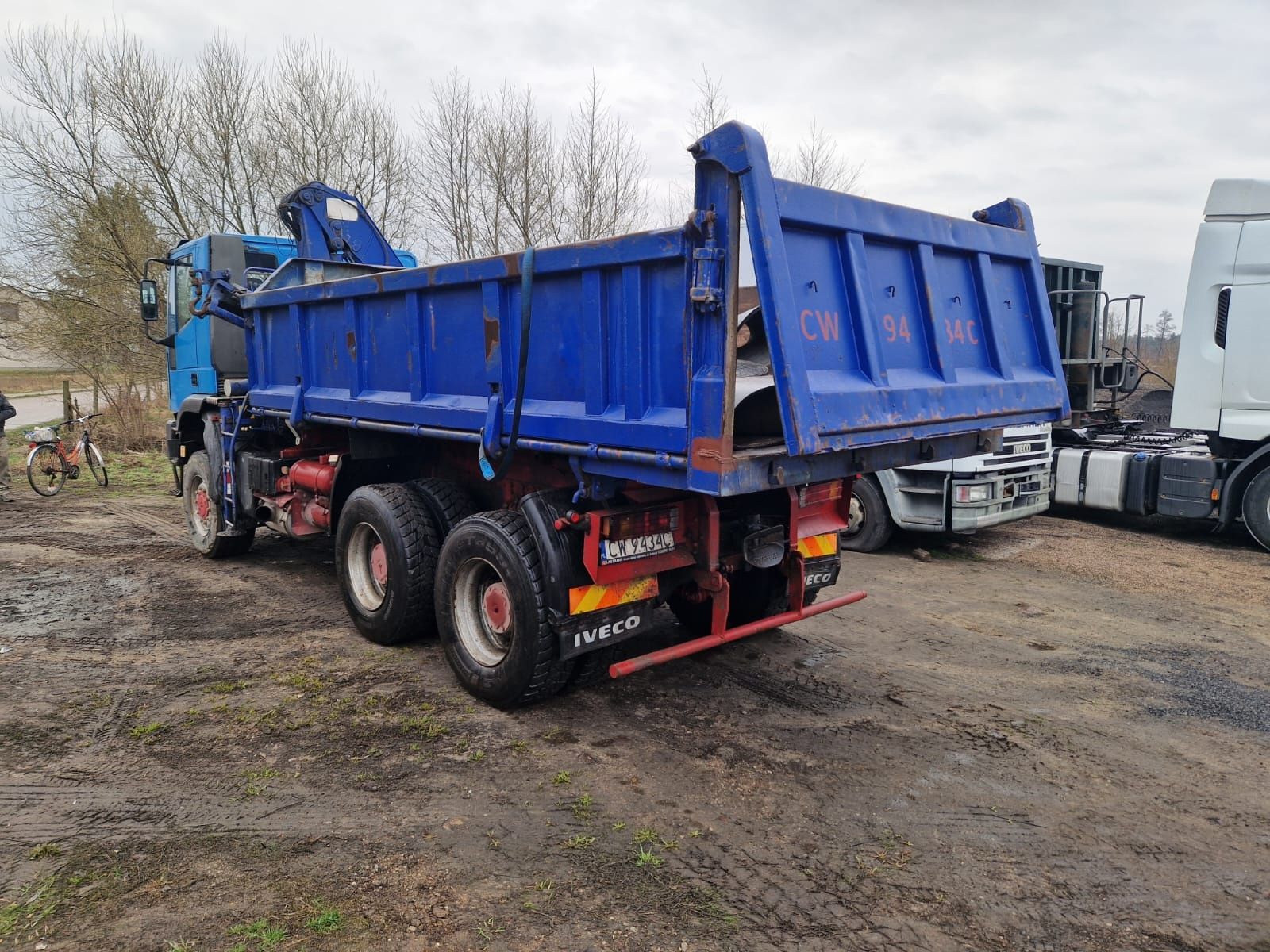 Iveco eurotrakker 6x6+ HDS hydroburta, wywrotka.