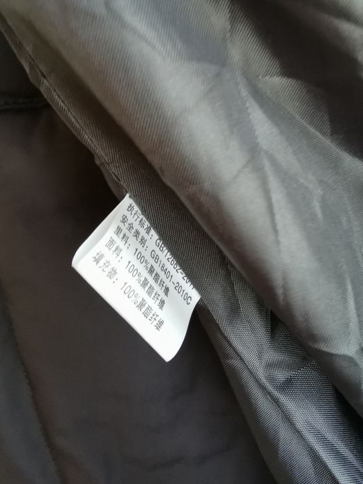 Теплая зимняя куртка серое пальто пуховик, размер S M L